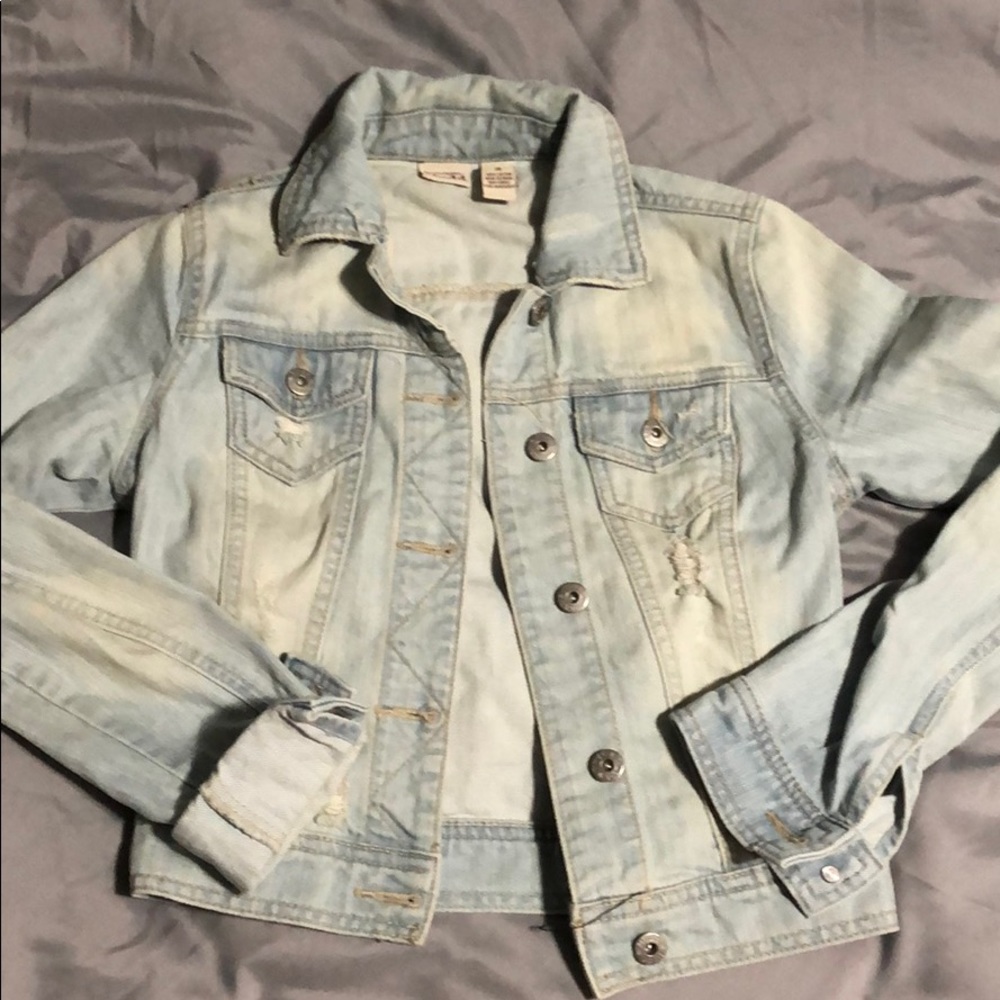 Cropped Denim Jean Jacket